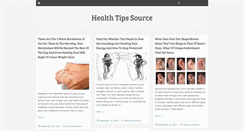 Desktop Screenshot of healthtipssource.com